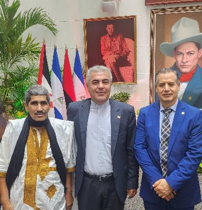 Embajador de Irán asiste al acto por la lucha del pueblo saharaui en la Cancillería de Nicaragua